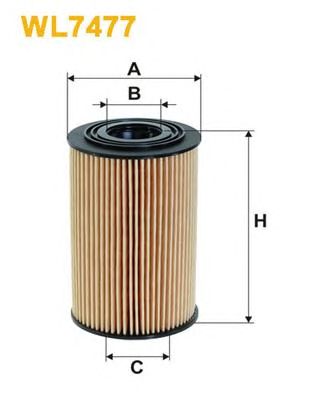 WIX FILTERS wl7477 -  Фильтр масляный двигателя